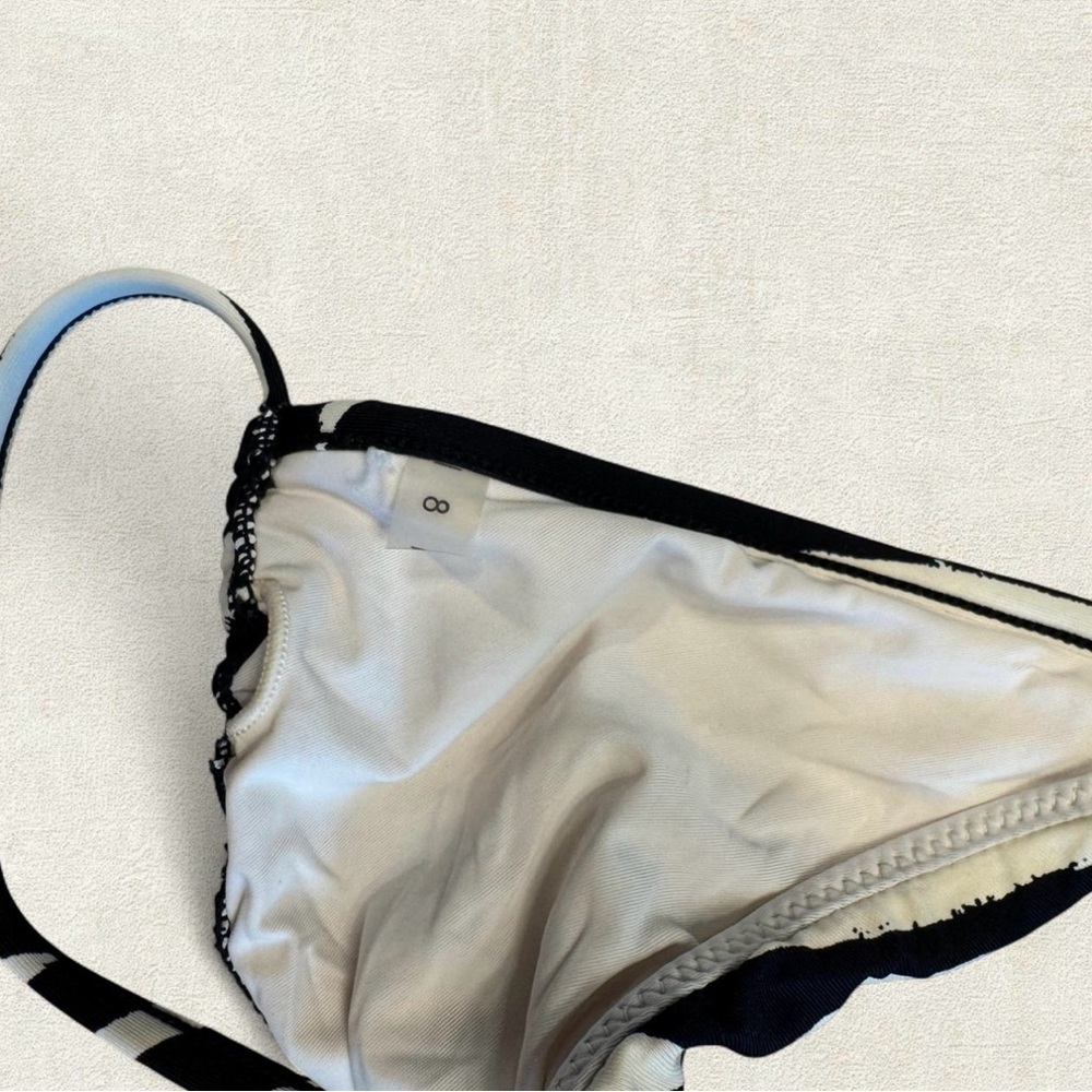 Zebra Print Triangle Bikini Set - image 3